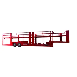 Double Axle Steel Car and Truck Trailer with Hot Dipped Galvanized Finish