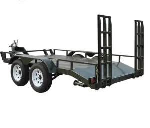 Double Axles Car Trailer With Ramp