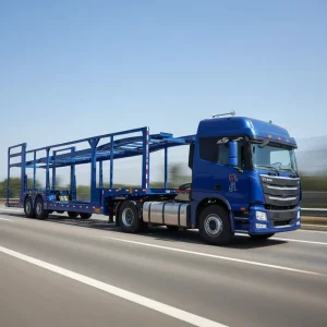Double Deck 7 Car Gooseneck Trailer 5 6 7 8 Car Carrier Truck Trailer Car Carrier Semi Trailer
