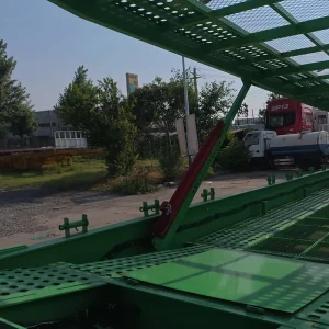 Double Deck Auto Car Carrier Semi Trailer Hydraulic Lift 3 Axle Vehicle Transport Truck Trailer