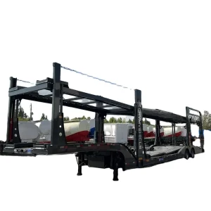 Double Deck Car Transport Trailers Double-Storey Car Carrier Semi-Trailer 8unit Auto Hauler Car Carrier Trailer