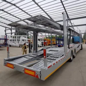 Double-Decker Steel Car Transport Trailer