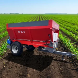 Double Disc System Ranch Management Trailer Mounted Multifunctional Stable Manure Muck Spreader Trailer