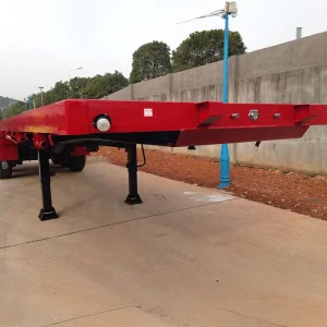 Dual Axle 20ft General Cargo Flatbed Transport Trailer