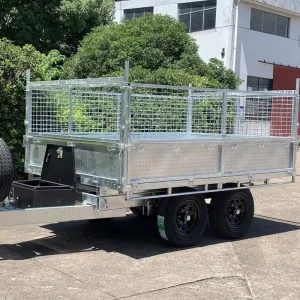 Dual Axle Electric Braked Utility Flatbed Tipper Trailer