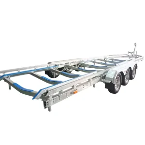 Durable Hot Dip Galvanized Boat Trailer 10334*2480*1528mm 3500kg Load for Ships and Water Vehicles Shandong China
