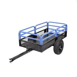 Durable Sturdy Metal Multifunction Off Road Tow Behind Trailer for Motorcycle Farm Garden Tractor Utility Cargo Utility Trailers