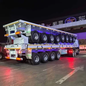 Durable Truck Trailers Semi Trailers Skeleton Design with Steel Material