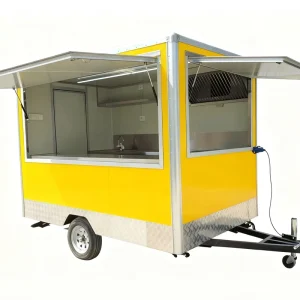 Dynamic Multifunctional Mobile Food Trailer Concession Window Setup 220V Accessories Built In Power for Ice Cream Food Truck