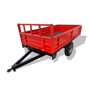 EU Aid Trailer 1.5 Ton Agricultural Machinery Cargo Farm Tipping Trailer With CE