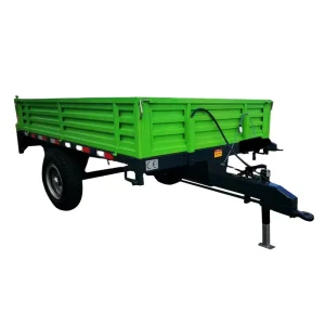 Efficient Small Farm Trailer Single Axle Double Wheel Design Meets Daily Agricultural Needs