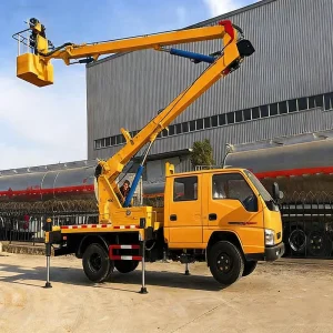 Electric Hydraulic CE Certified Towable Trailer Mounted Aerial Handler Boom Lift for Outdoor Construction Projects