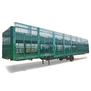 Enclosed 40ft 40-60tons Cargo Trailer Utility Stake Fence Semi Trailer