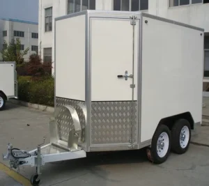 Enclosed Cargo Trailer with Barn Door