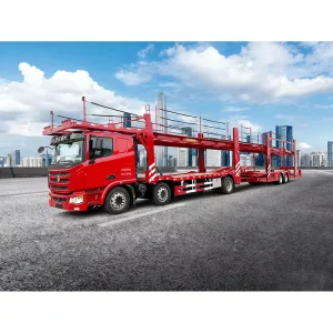 Energy Saving 2 Axle 6 Cars Capacity Car Carrier Trailer for Logistics Company and Fleet Operation