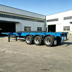 Engineering Equipment Transportation New Vehicle Skeleton Semi Trailer 2 Axles Leaf Spring Port Containers Trailer