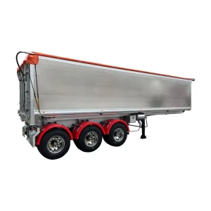 Euro Standard 3 Axle Air Suspension Rear Lifting Aluminum Alloy Farm Grain Dump Semi-trailer for Sale
