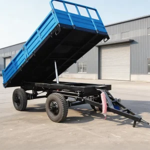 European Agricultural Farm Trailers 3 Ton 4 Ton 5 Ton Single Axle Tractor Towing Trailers