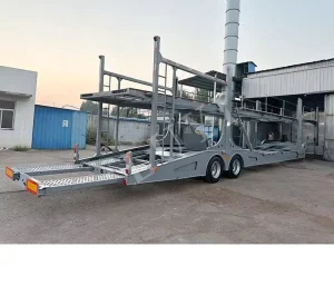 European Standard 17M 2 Axle 8 Car Carrier Truck Trailer