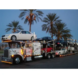 Extendable Double Deck Steel Car Transport Semi Trailer with 40T Max Payload