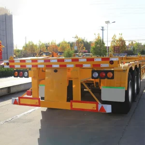 Extendable Sliding Skeletal Trailer 2-4Axle High Strength Steel for 20ft/40ft/45ft Containers