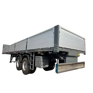FEICHI 2 Axles BPW Light Weight Aluminum Alloy Side Wall Fence Cargo Transport Semi Trailer Leaf Spring Air
