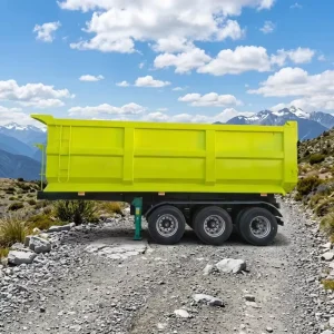 Factory 3 Axle Steel New Lightweight High Strength Dump Semi Trailer 40cbm Heavy Duty Long Distance Bulk Cargo Transportation