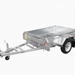 Factory 6*4 Single Axle Galvanized Cargo Box Utility Trailer for Car Transport & Trailers