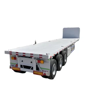 Factory Custom 20ft 40ft 3 Axle Flatbed Semi Trailer Special Transport Steel Box Truck Trailers with 12r22.5 Tyre