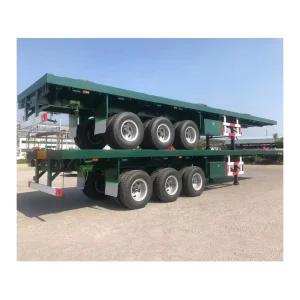 Factory Customized Heavy Duty Multi Functional Flatbed Semi Trailer Utility Trailer Practical Steel Construction