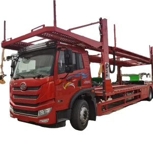 Factory Direct 2-Axle Diesel Car Carrier Trailer Manual Transmission Low Bed Truck Trailer