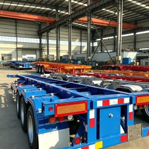 Factory Direct 20FT 40FT Shipping Container Skeleton Semi Trailer Heavy Duty Cargo Utility Semi-trailer