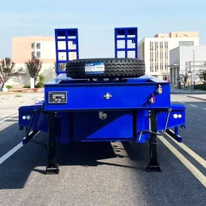 Factory Direct 3 Axle Flatbed Lowbed Semi Trailer 20/40 Feet Container Transportation Payload Shandong Origin