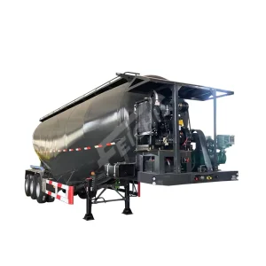 Factory Direct 3 Axles Dry Bulk Cement Tanker Semi Trailer Fly Ash Powder Transport Heavy Duty