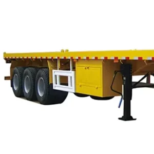Factory Direct 40ft 3-Axle Steel Flatbed Semi Trailer with Side Wall and 60T Payload for Efficient Cargo Utility Transportation