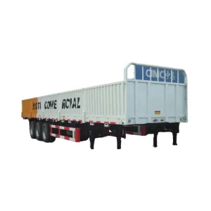 Factory Direct 40ft 3 Axles Flatbed Semi Trailer Side Wall Flatbed Trailer for Efficient Cargo and Utility Transportation