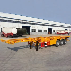 Factory Direct 40ft Skeleton Semi Trailer Custom Color One Year Warranty