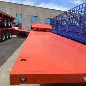 Factory Direct Custom 2 3 4 Axle 20FT 40FT Flatbed Semi Trailer 40 80 Ton Heavy Duty Container Transport Platform Trailer