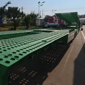 Factory Direct Double Deck Car Carrier Semi Trailer Hydraulic Lift Auto Transport Heavy Duty