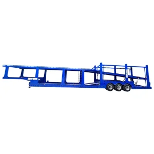 Factory Direct Heavy Duty 3 Axle 8 Cars Double Deck Carrier Trailer Reinforced Vehicle Transport Hauler Semi Trailer