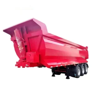 Factory Direct High Quality Steel 30-100 Tons Utility Heavy 3-Axle Rear Flip Dump Truck Trailer Semi-Trailer