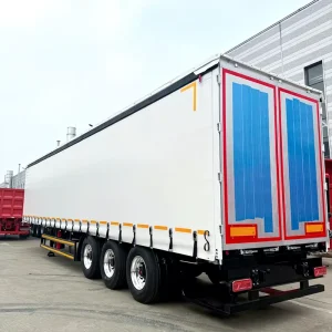 Factory Direct Sale Heavy Duty 53ft 3 Axle Semi Trailer PVC Tarpaulin Canvas Cover Cargo Transport Side Curtain Semi Trailer