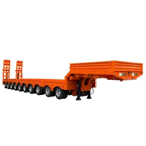 Factory Direct Sale High-Quality 10-Axle Extendable Low-Bed Semi-Trailer