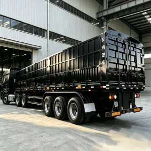 Factory Direct Sale Steel 12R22.5 4 Axle Fence Trailer Transport Fence Semi Trailer