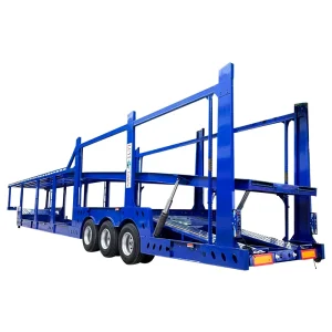 Factory Direct Sales 3 Axle 21 M Steel 8 Vehicle Transport Car Carrier Semi Trailer