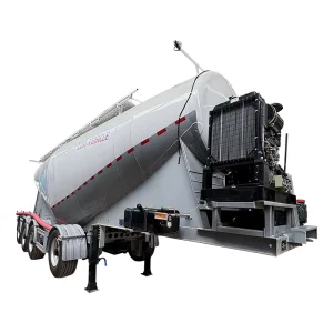 Factory Direct Sales 3 Axle Efficient Discharge System Customizable Truck Trailer for Sale Bulk Cement Tanker Semi Trailer