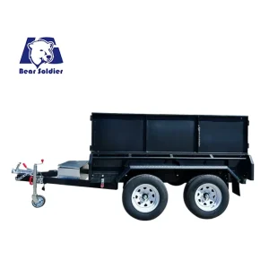 Factory Direct Sales The New Two axle Black Hydraulic Dump Box Trailer Is Highly Compatible