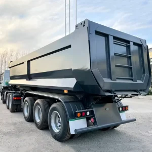 Factory Direct Sales U-Shape 40Cubic 50 Ton Sand Transport 3 4 Axle Hydraulic Tipper Dumper Dump Semi Trailers