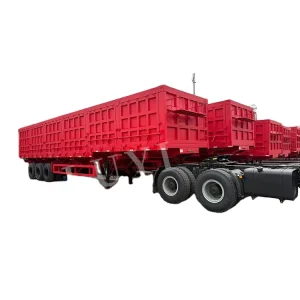 Factory Direct Side Discharge Semi Trailer with Dual Side Unloading