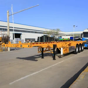 Factory Direct Skeleton Trailer Custom Size Color One Year Warranty Sea Shipment to Ghana Nigeria